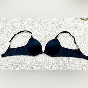 Retired Victoria’s Secret Sexy BBV Black Smooth Padded Push up Bra VS 34B 34 B